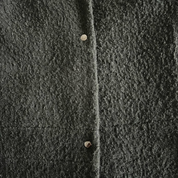 Club Monaco wool-blend boucle coat in dark forest green (size M) - Picture 8 of 10